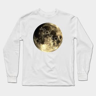 Apollo 11 50th Anniversary Moon Photo Long Sleeve T-Shirt